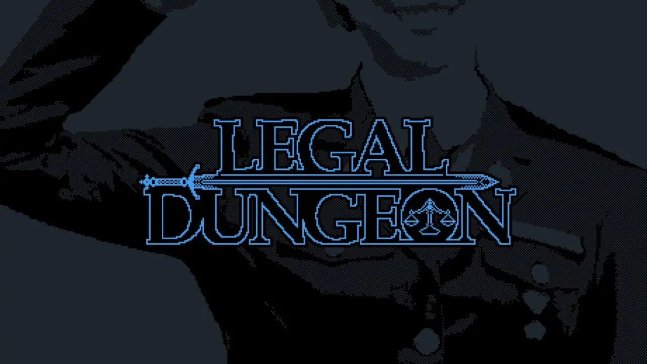 Title screen of the game "Legal Dungeon", found on Steam