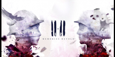 The game logo. Features two figures of soldiers facing each other, a shadow of a bird with one and a shadow of a cat with another. Between them is written: 'II-II: Memories Retold'.