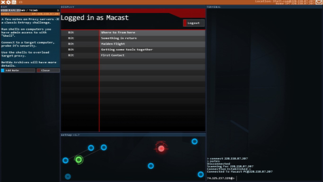 Hacknet is a hacking game with real hacking