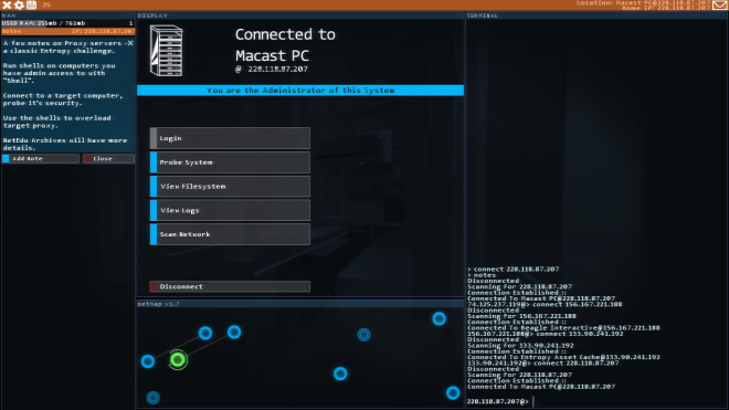 Hacknet is a hacking game with real hacking