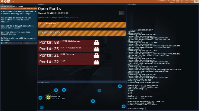 Hacknet is a hacking game with real hacking